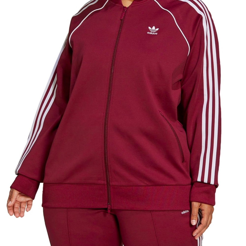 Women’s Burgundy Adidas Tracksuit